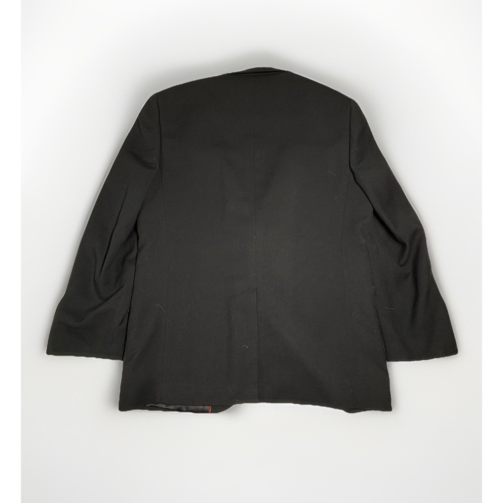Alan Flusser Blazer Mens‎ 40S Black Two Button Gold Buttons Sport Coat Jacket - Picture 3 of 6
